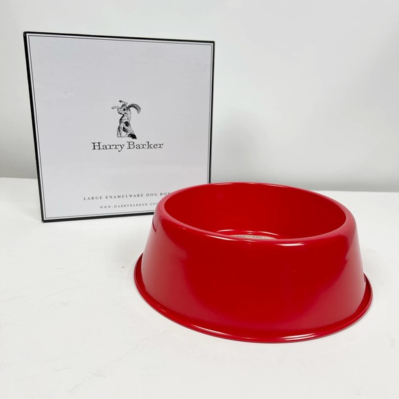 Harry Barker Dog Harry Barker Enamelware Stainless Steel Dog Bowl